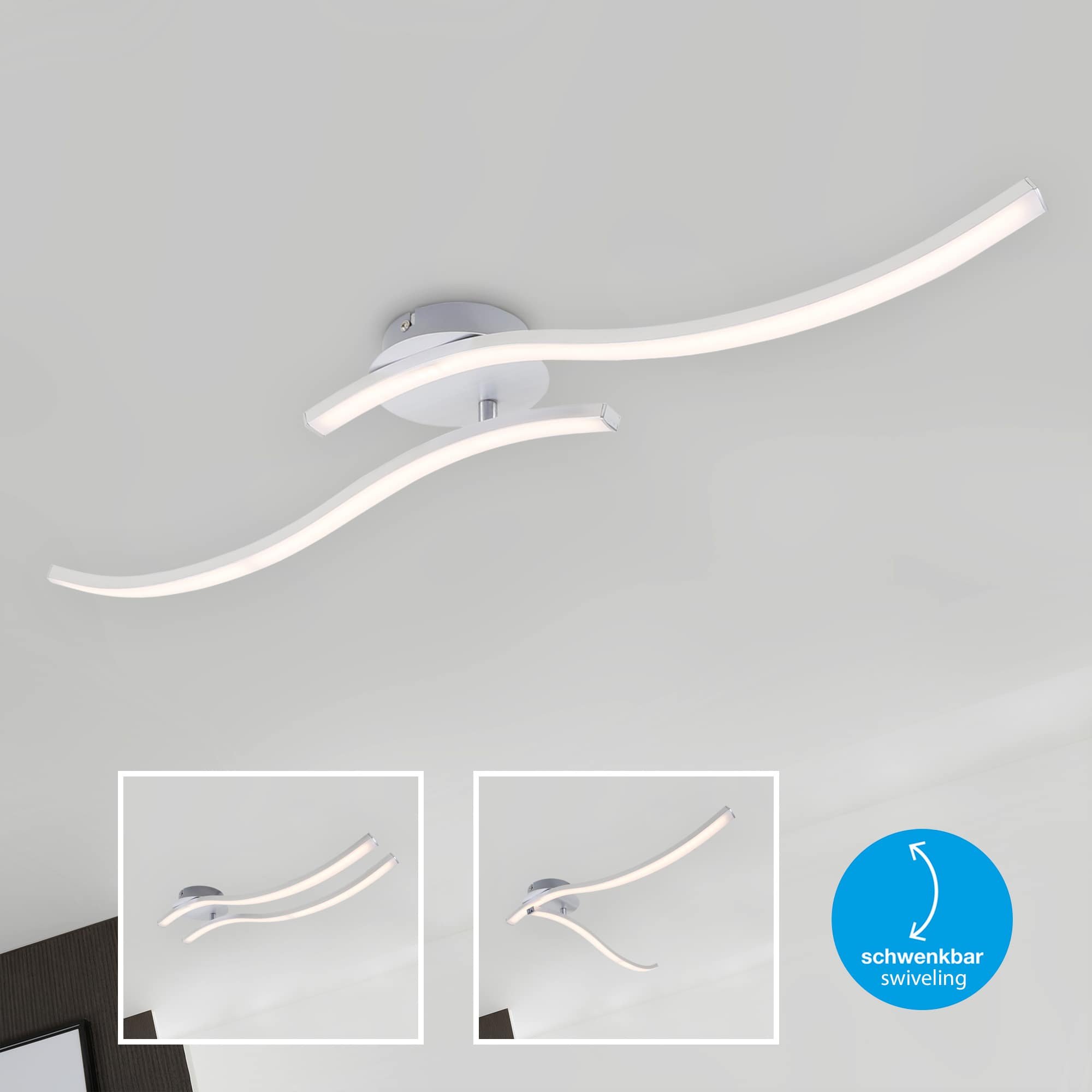 BRI 3165-029 LED stropní svítidlo 78,2 cm 2x18W 1400lm hliník - BRILONER (obrázek 4)
