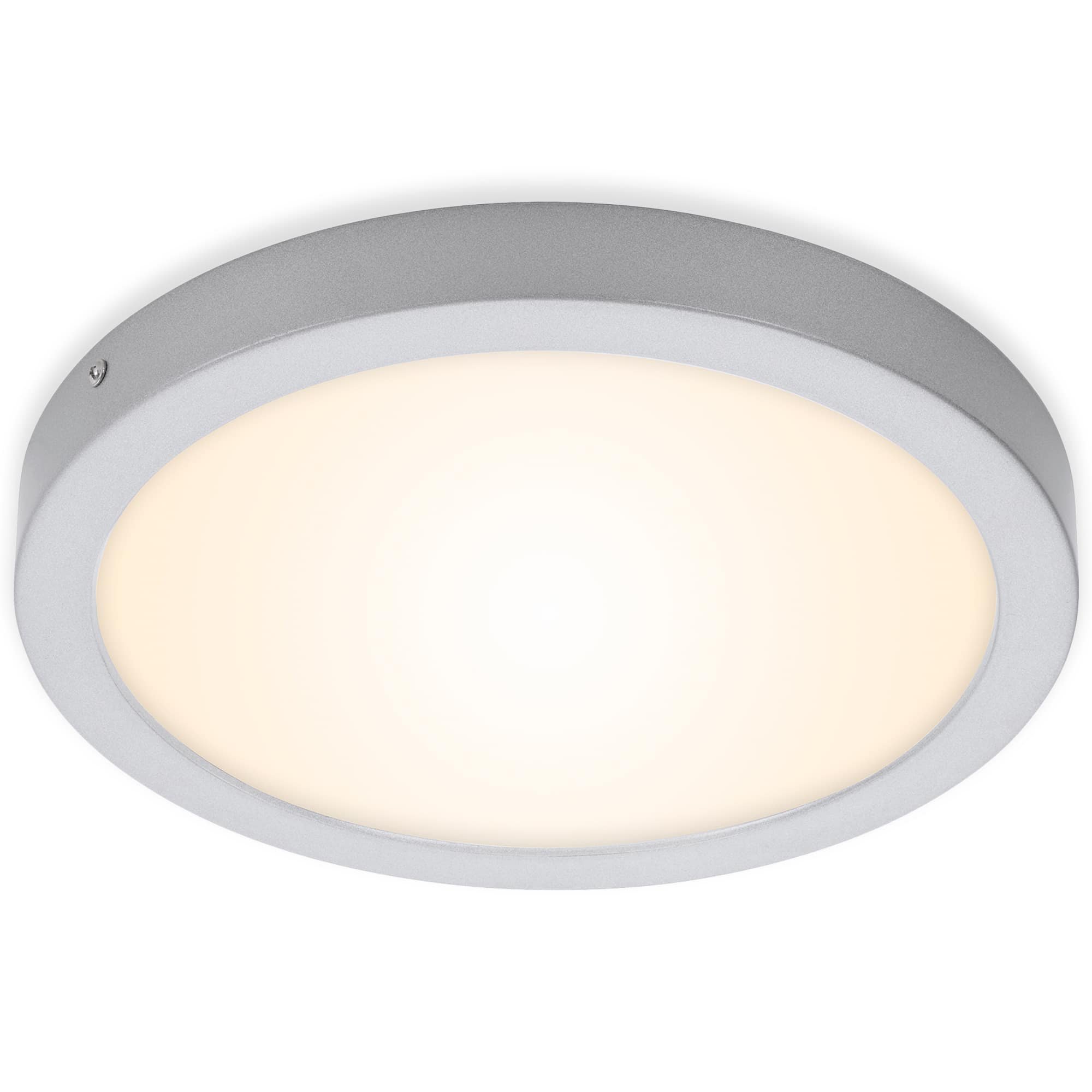 Levně BRI 7141-014 LED stropní svítidlo, pr. 30 cm, 21 W, matný chrom - BRILONER