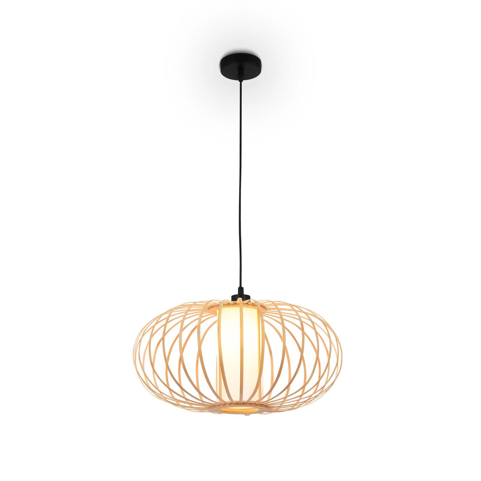 Levně BRI 4759011 Závěsné svítidlo, 120 cm, 1x E27, max. 10W, barva dřeva - BRILONER