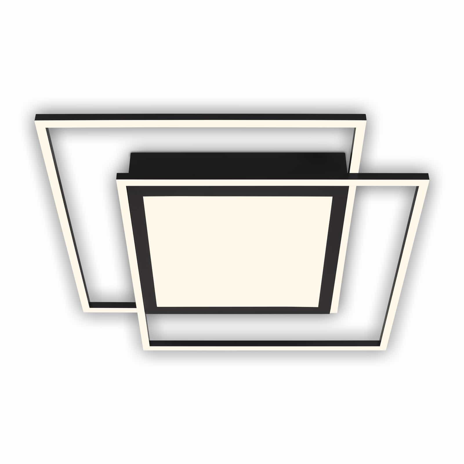 Levně BRILO 3740-015 LED stropní svítidlo, 51,5 cm, 50 W, 5000 lm, černá mat - BRILO