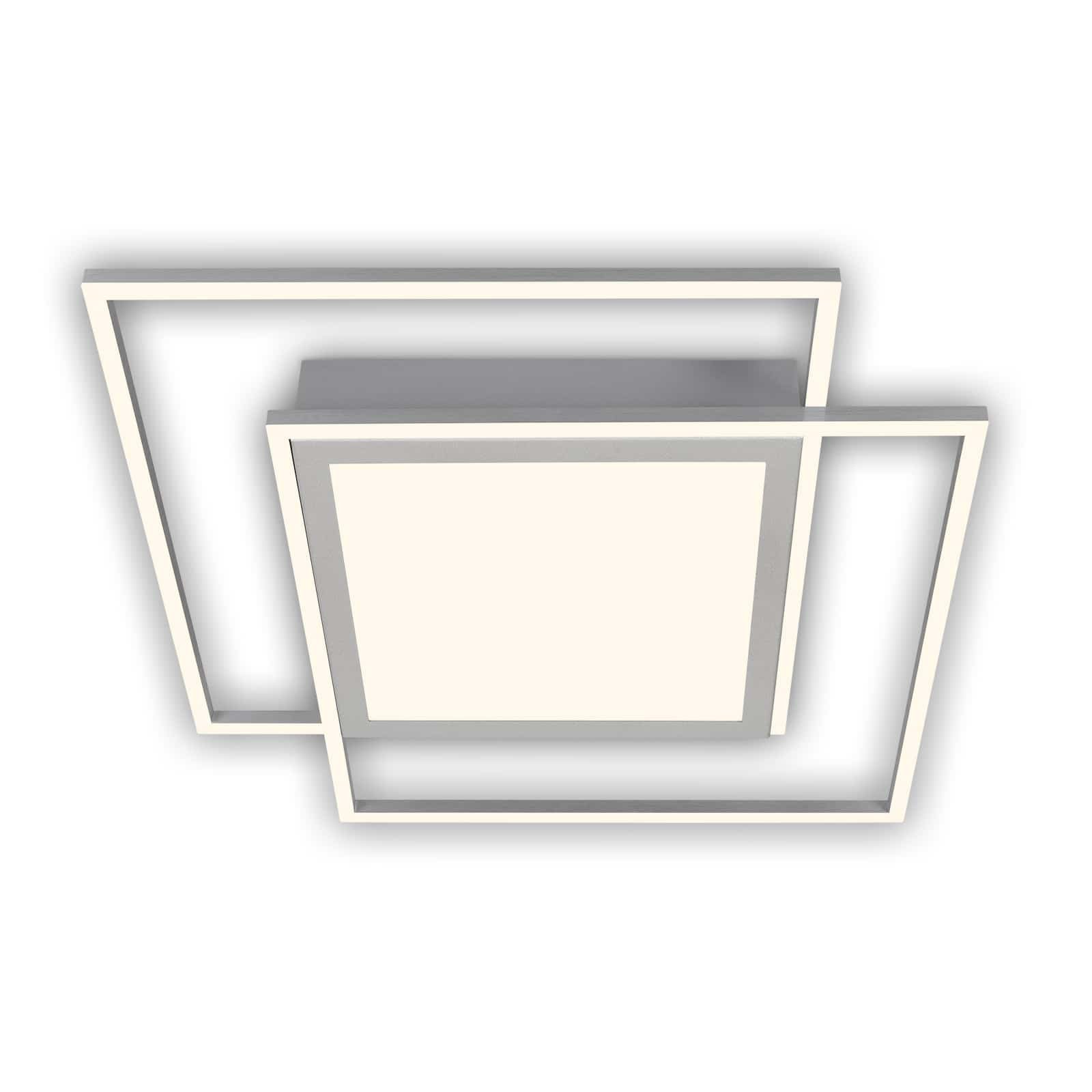 Levně BRILO 3740-019 LED stropní svítidlo, 51,5 cm, 50 W, 5000 lm, hliník-matný chrom - BRILO