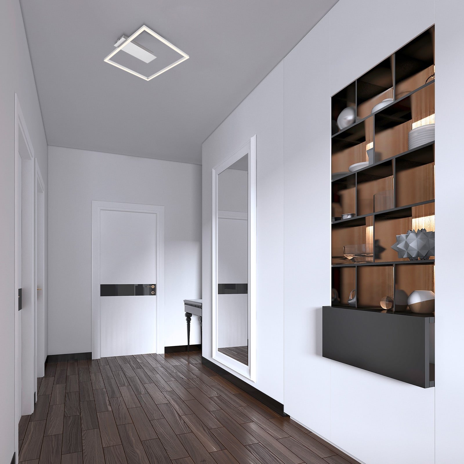 BRILO 3771019 LED stropní svítidlo, 32 cm, 14W, 1400lm, hliník - BRILO (obrázek 4)