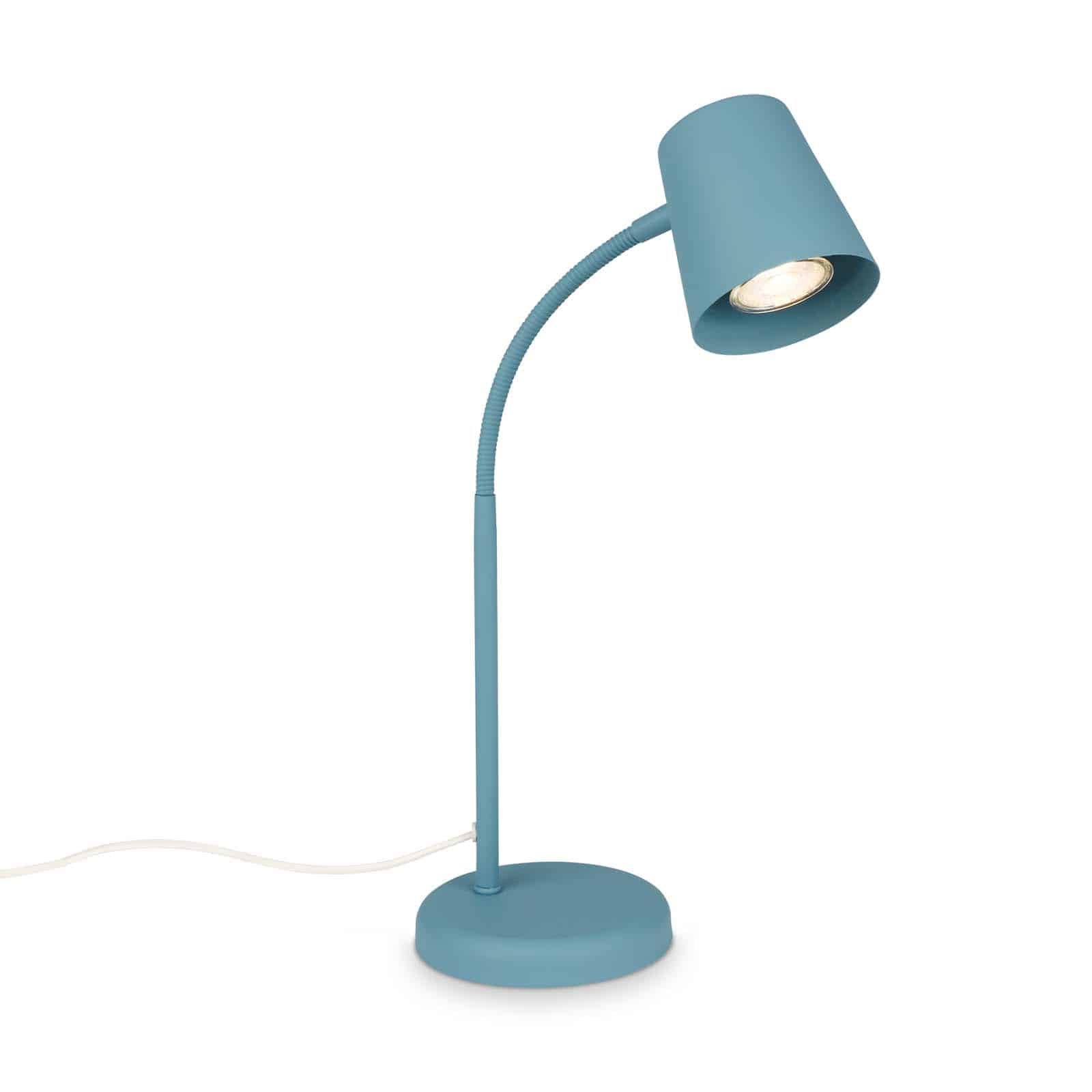 BRILO 7476010 Stolní lampa, 38,5 cm, 1x GU10, max. 9W, tyrkysová - BRILO