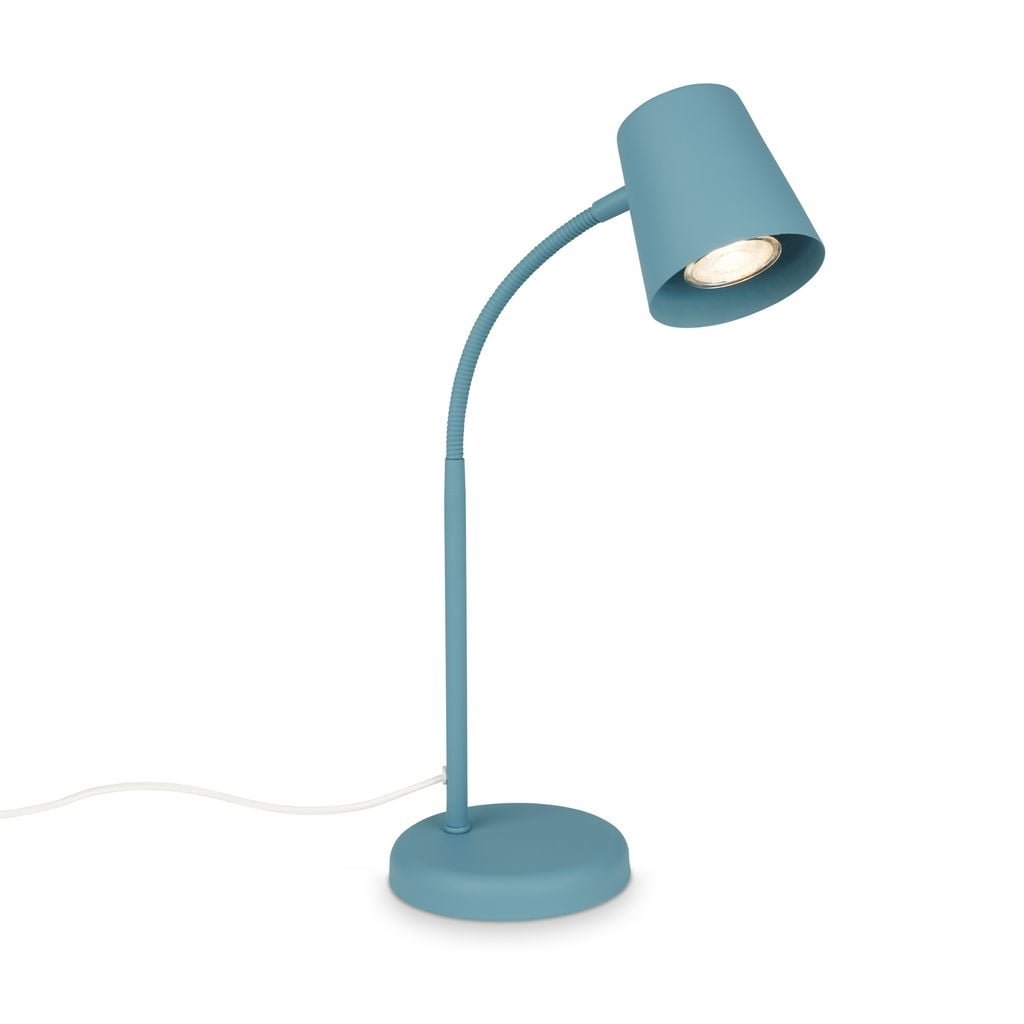 BRILO 7476010 Stolní lampa, 38,5 cm, 1x GU10, max. 9W, tyrkysová - BRILO