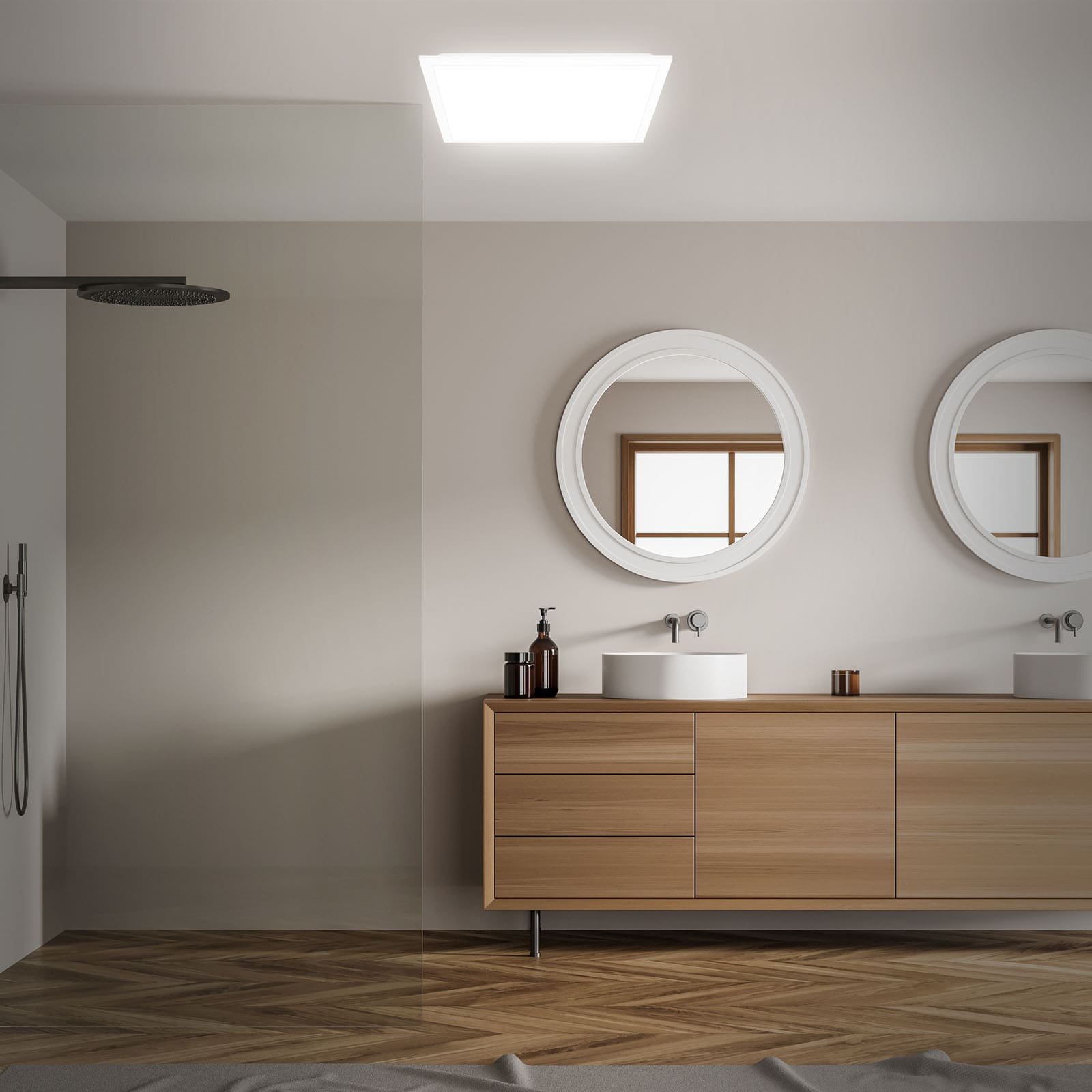 BRILO 7477016 Svítidlo LED panel, 44,5 cm, 24W, 2800lm, bílé - BRILO (obrázek 4)