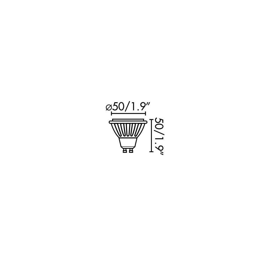 FARO 17324 LED žárovka GU10 7,7W 2700K 60° černá - FARO (obrázek 2)