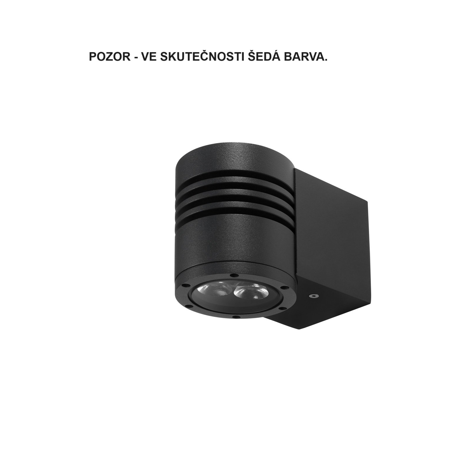 Levně LIRA 9154.0203006 Nástěnné svítidlo BIRA 90 764lm 2700K 7W 30° šedé (9154.020LC) - LIRALIGHTING