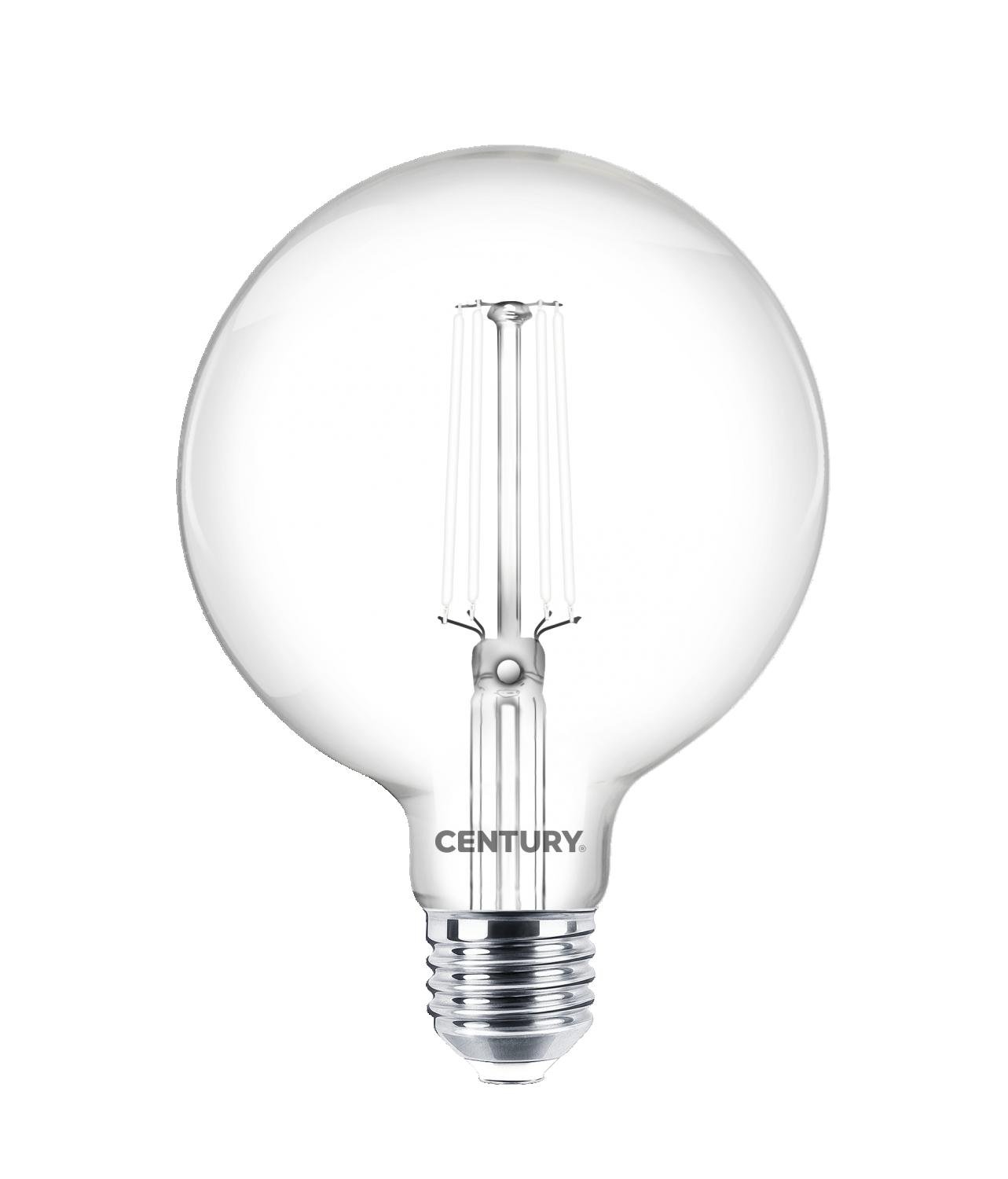CEN ING95W-092727 LED FILAMENT GLOBE INCANTO WHITE 9W E27 2700K 360d - CENTURY