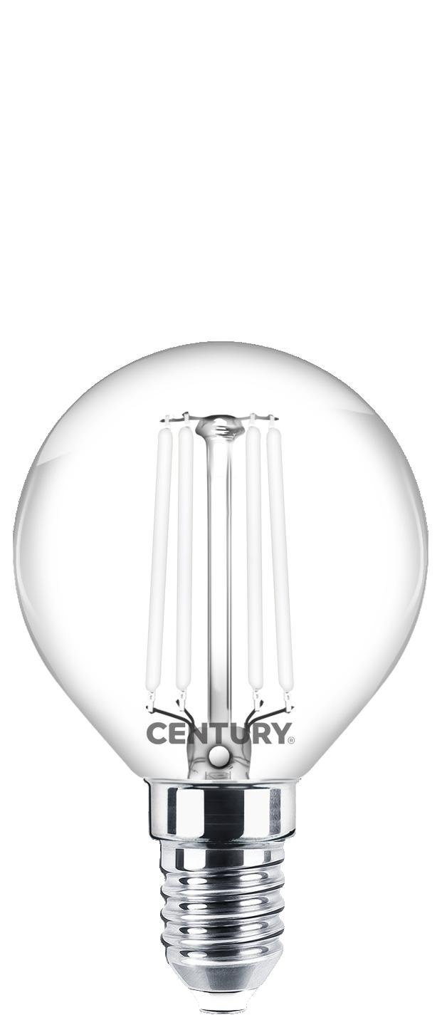 CEN INH1GW-451427 LED FILAMENT SPHERE INCANTO WHITE 4,5W E14 2700K 360d - CENTURY