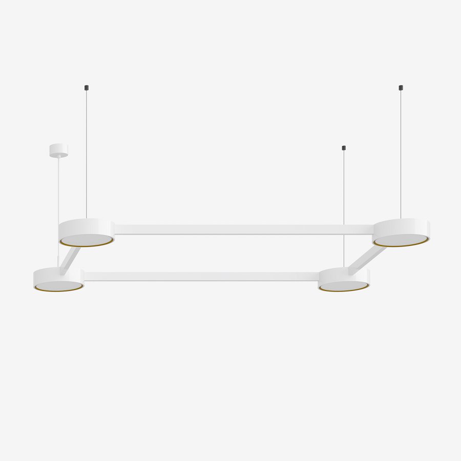 Levně LU 24.K1.60M DALI2 Závěsné svítidlo INFINITY II 62W LED 3000K akrylátové sklo bílá DALI 24.K1.60L - LUCIS