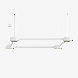 Obrázek pro produkt Závěsné svítidlo INFINITY II 62W LED 3000K akrylátové sklo bílá 24.K1.60 - LUCIS