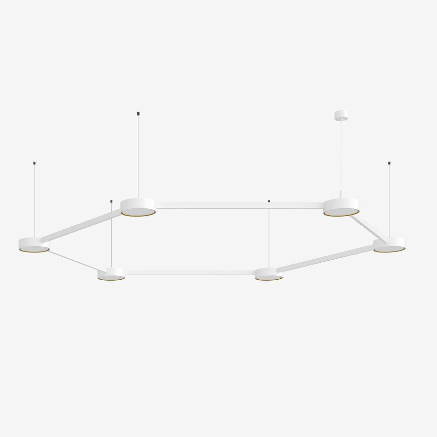 Levně LU 26.K1.60M DALI2 Závěsné svítidlo INFINITY II 92,9W LED 3000K akrylátové sklo bílá DALI 26.K1.60L - LUCIS