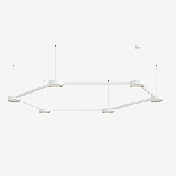 Obrázek pro produkt Závěsné svítidlo INFINITY II 112,2W LED 3000K akrylátové sklo bílá 26.K1.60 - LUCIS