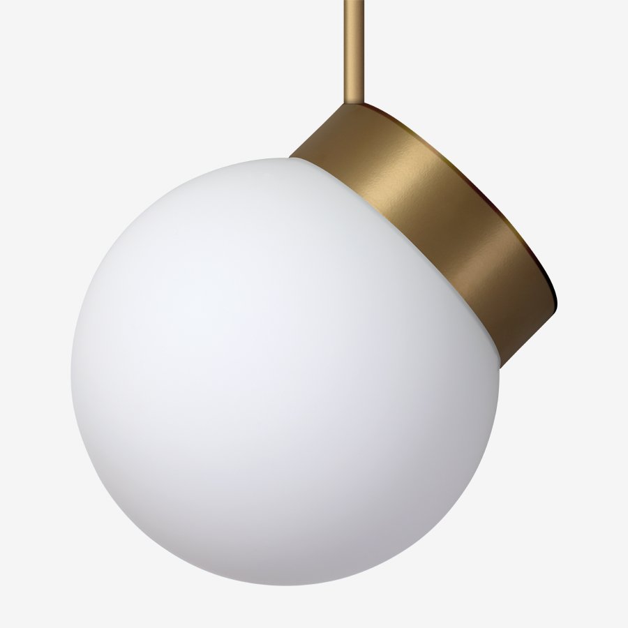 LU ZTR.L2.200.74M DALI2 Závěsné svítidlo POLARIS ZTR 8,3W LED 4000K sklo mosaz opál DALI ZTR.L2.200.74L - LUCIS