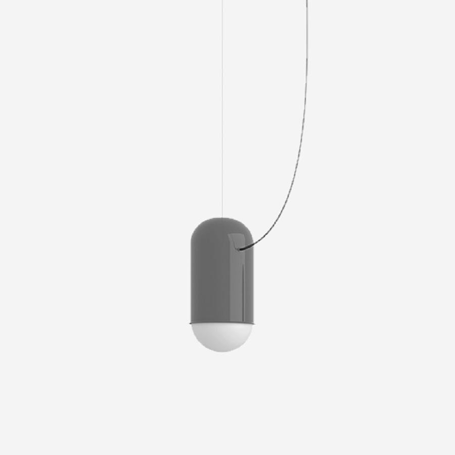 Levně LU ZL.L1.C20.47M DALI2 Závěsné svítidlo CAPSULE 8,1W LED 3000K sklo šedá opál DALI ZL.L1.C20.47L - LUCIS