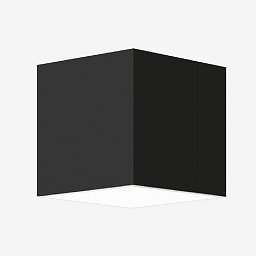 Obrázek pro produkt Stropní a nástěnné svítidlo IZAR C 9,6W LED 4000K akrylátové sklo černá IC.K2.150.93 - LUCIS