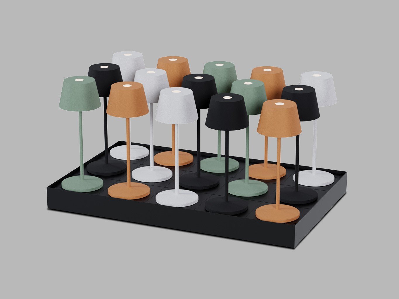 LED2 A139903 LED2 MINI MULTIPLE CHARGING TABLE nabíjecí stanice černá pro 15x MINI ROXY - LED2 Lighting (obrázek 3)