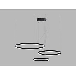 Obrázek pro produkt LED2 Závěsné svítidlo CIRCLE SET 3 P-Z, B TRIAC DIM 136W 3000K/4000K černá - LED2 Lighting