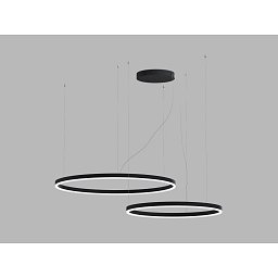 Obrázek pro produkt LED2 Závěsné svítidlo CIRCLE SET 2 P-Z, B DALI/PUSH DIM 104W 3000K/4000K černá - LED2 Lighting