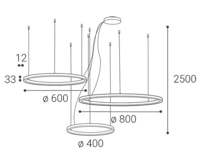 Obrázek produktu LED2 Závěsné svítidlo CIRCLE SET 3 P-Z, W DALI/PUSH DIM 136W 3000K/4000K bílá - LED2 Lighting 2 Obrázek produktu LED2 Závěsné svítidlo CIRCLE SET 3 P-Z, W DALI/PUSH DIM 136W 3000K/4000K bílá - LED2 Lighting 2