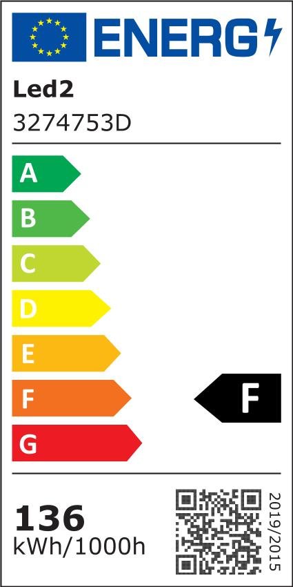 LED2 3274753D LED2 Závěsné svítidlo CIRCLE SET 3 P-Z, B DALI/PUSH DIM 136W 3000K/4000K černá - LED2 Lighting (obrázek 2)