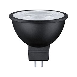 Obrázek pro produkt Standard 12V 3-krokové-stmívatelné LED reflektor GU5,3 6W 4000K stmívatelné černá mat - PAULMANN