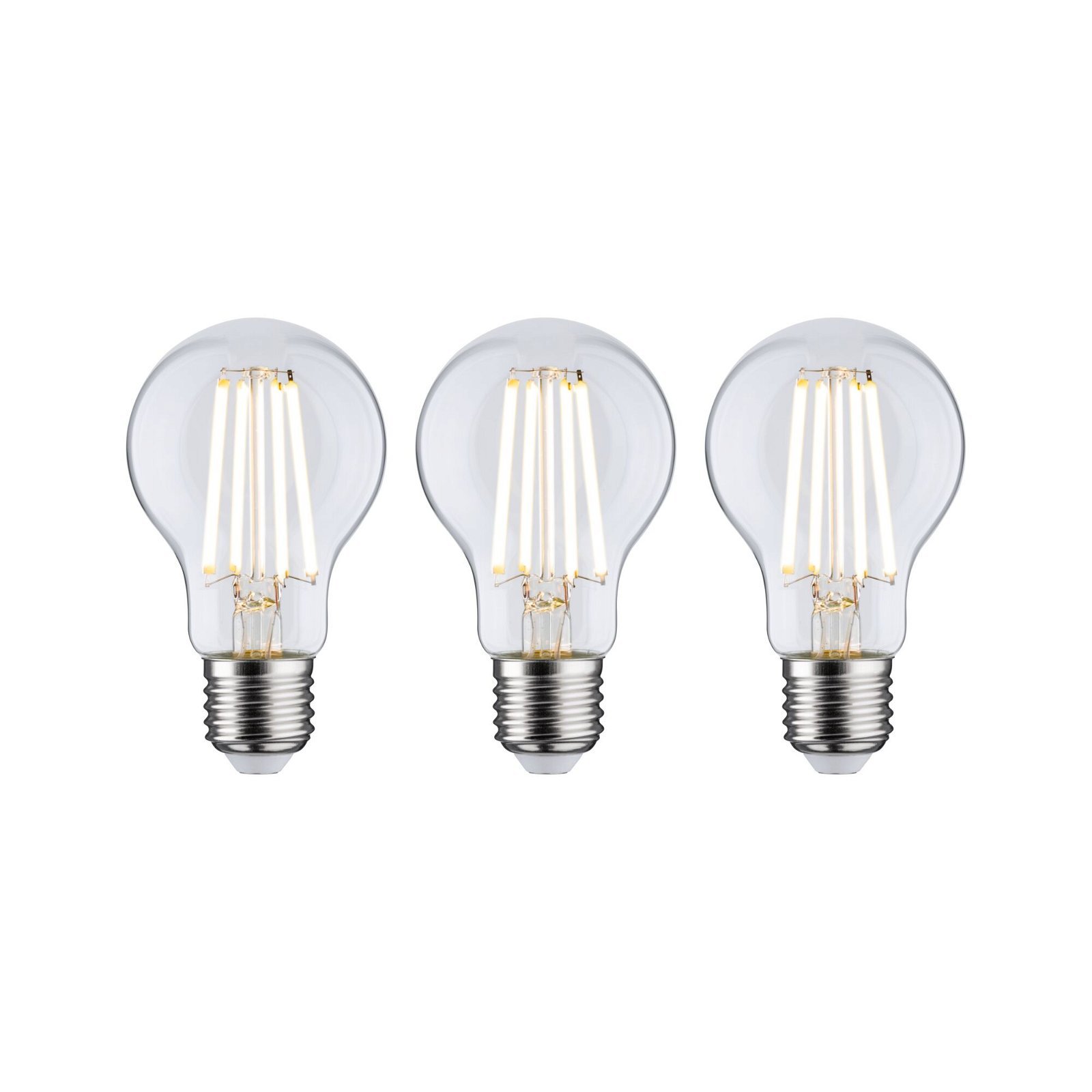 P 29132 Eco-Line Filament 230V LED žárovka E27 3ks-sada 3x4W 3000K čirá - PAULMANN