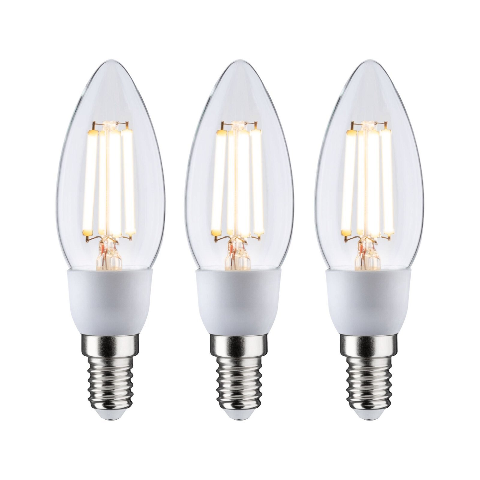 P 29133 Eco-Line Filament 230V LED svíčka E14 3x2,5W 3000K čirá - PAULMANN