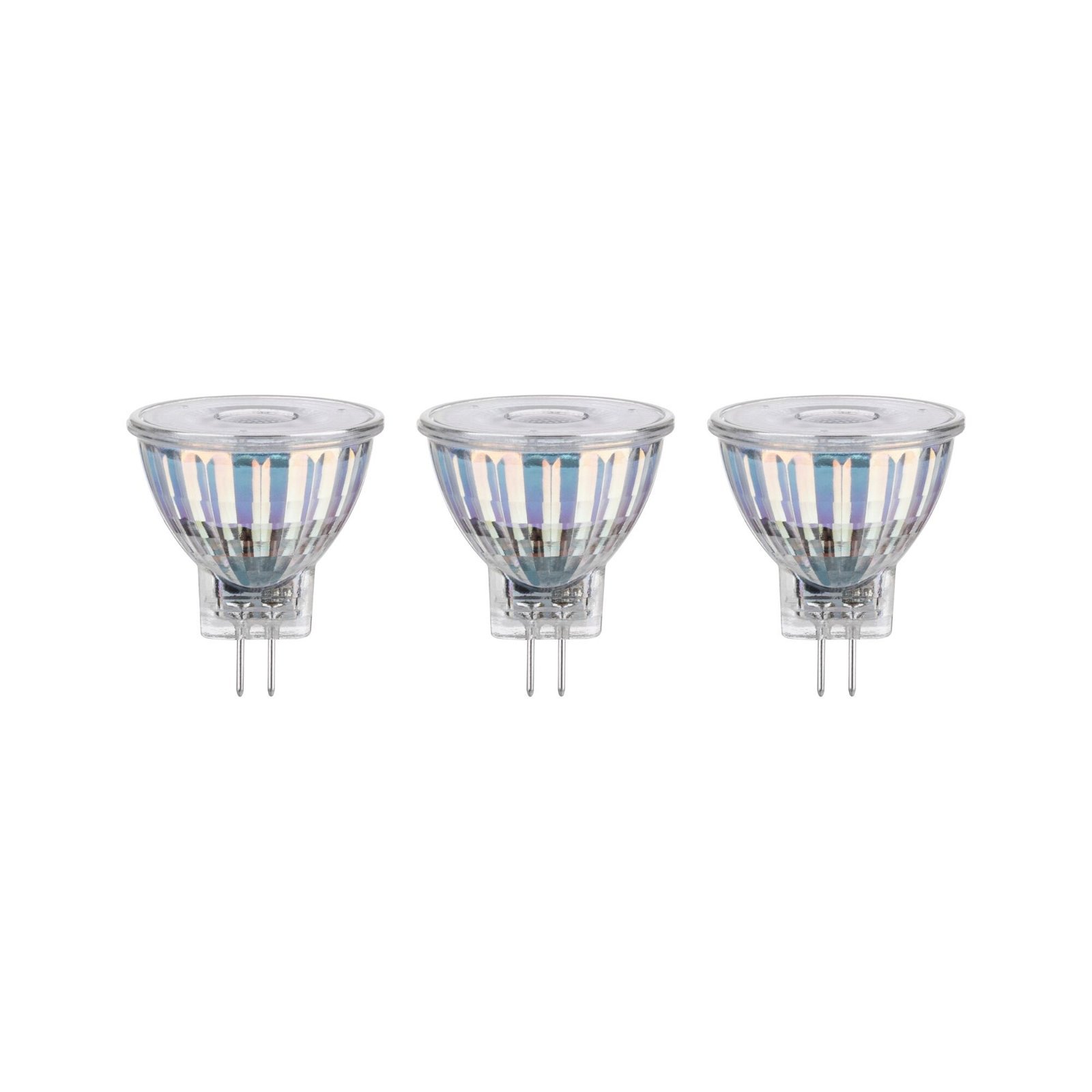 P 29140 Standard 12V LED reflektor GU4 3x4,2W 2700K stříbrná - PAULMANN