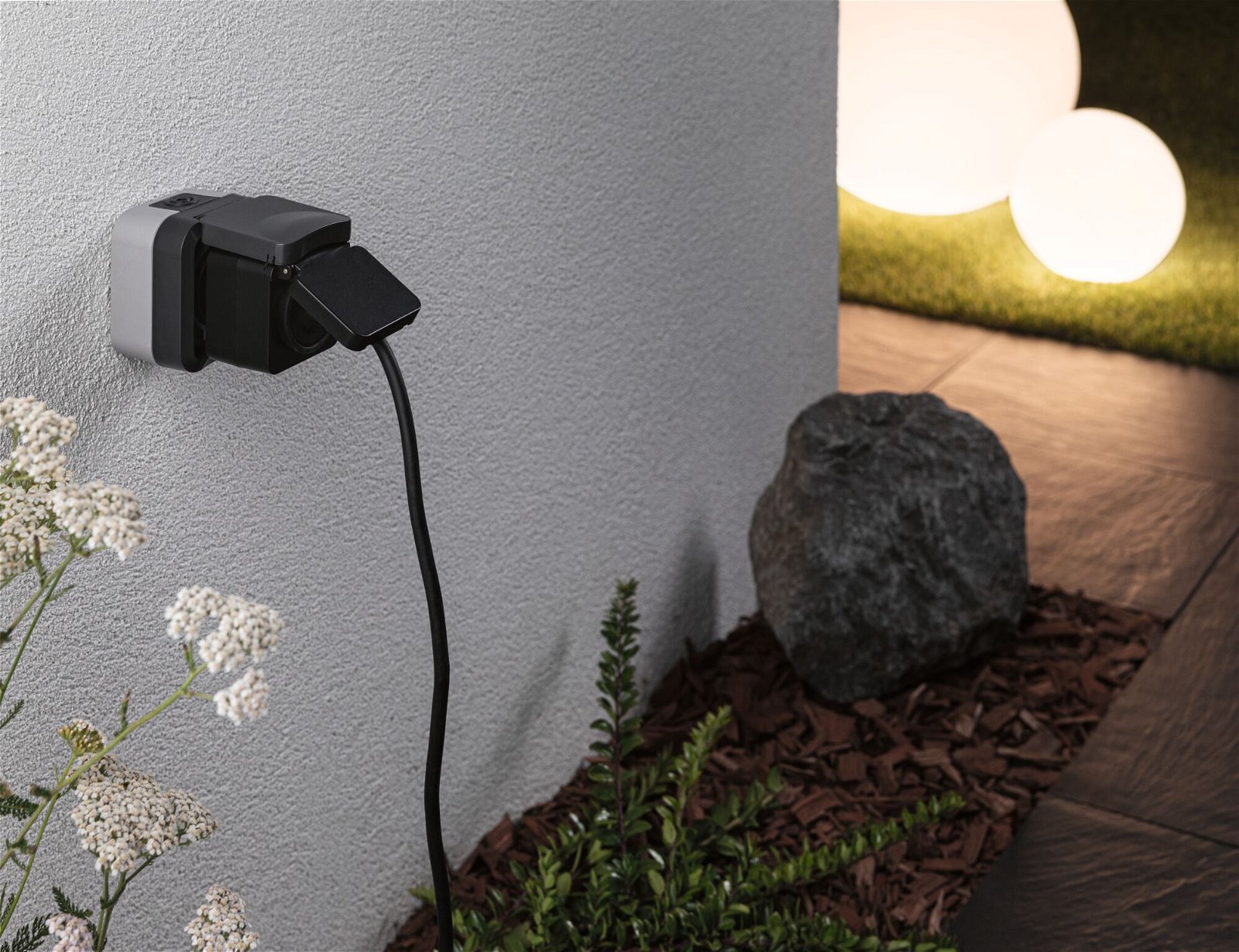 P 50138 Zásuvka Smart Plug Venkovní IP44 černá - PAULMANN (obrázek 4)