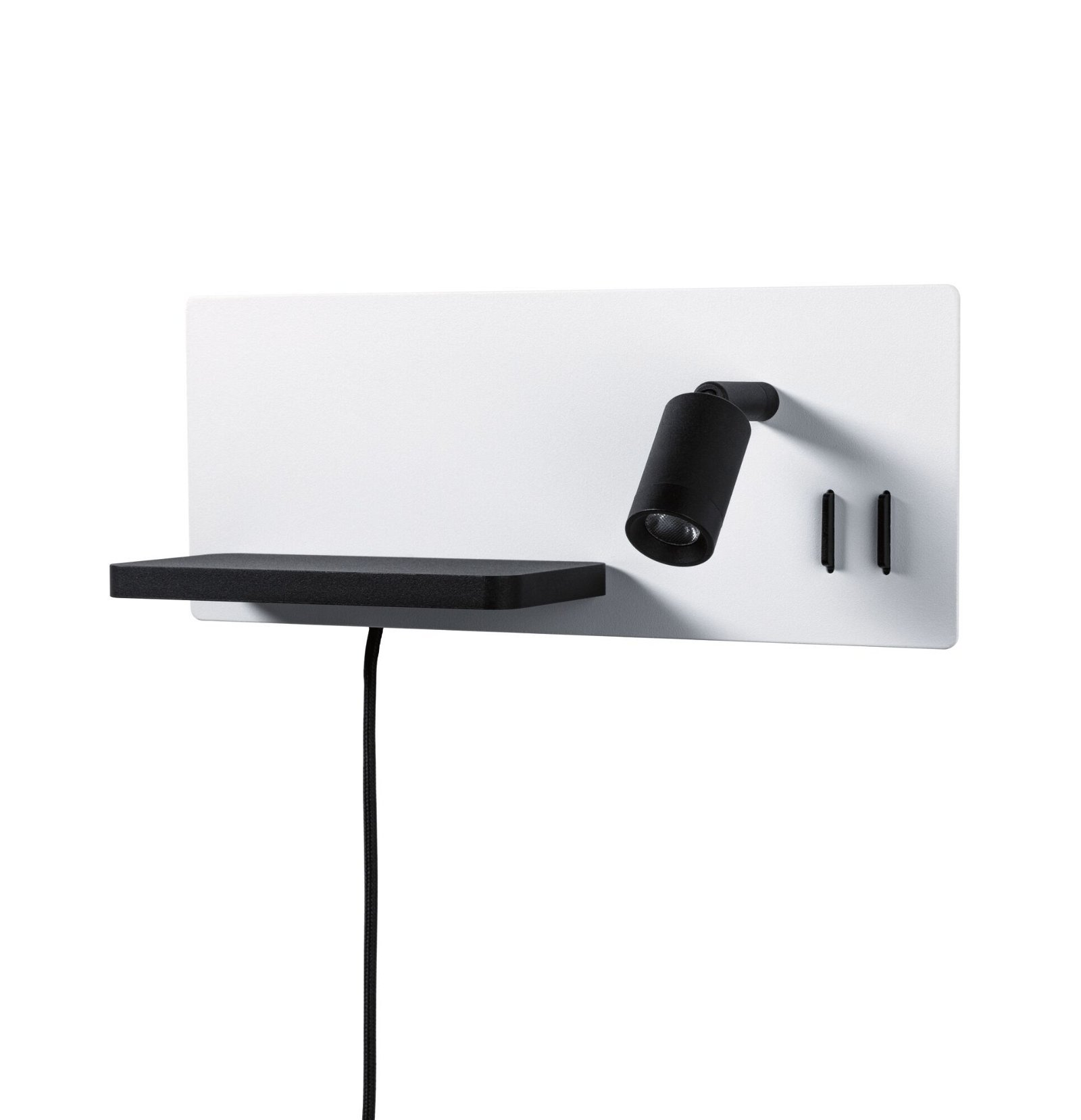 P 71103 LED nástěnné svítidlo Serra USB C 2700K / 230V 5,5 / 1x2,6W stmívatelné bílá mat/černá mat - PAULMANN (obrázek 5)