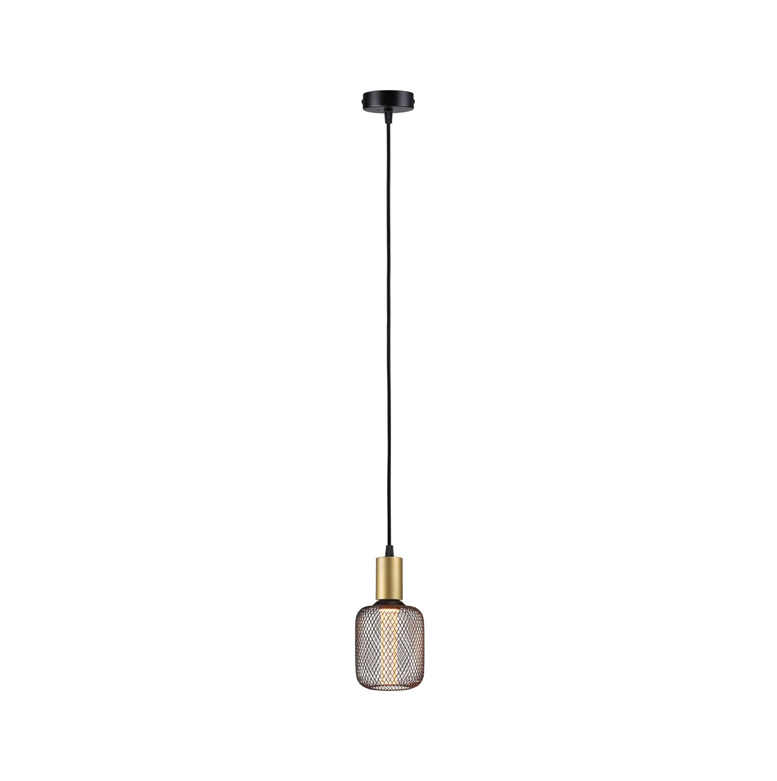 P 71134 Závěsné svítidlo Ravi IP44 E27 max. 60W černá mat/zlatá - PAULMANN (obrázek 8)