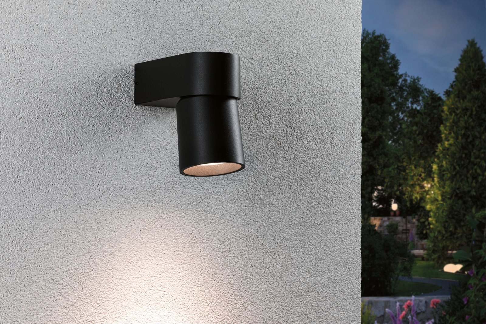 P 94820 LED venkovní nástěnné svítidlo Kimu IP44 80mm 3000K 8W 230V 70° antracit hliník - PAULMANN (obrázek 3)