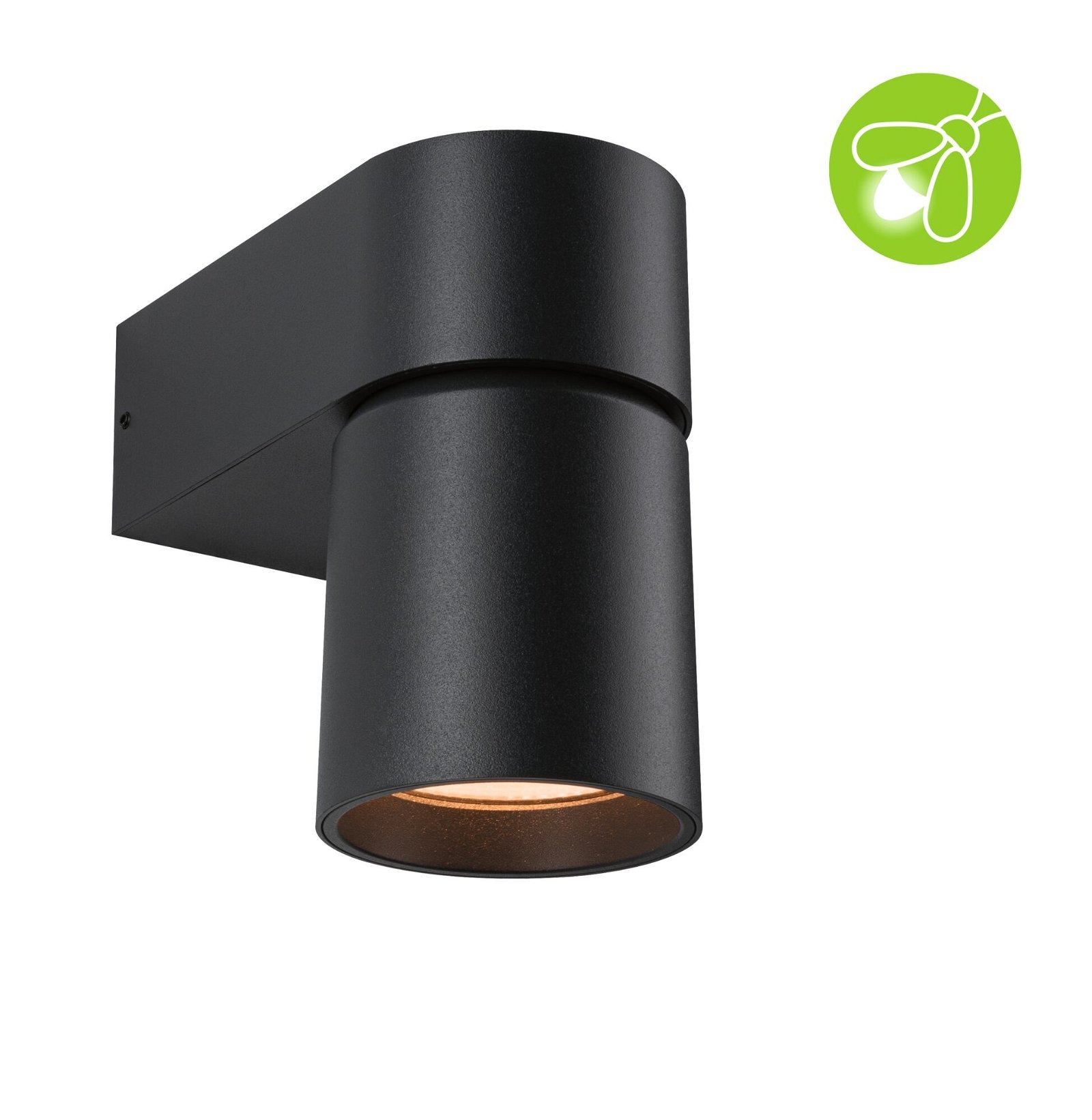 P 94821 LED venkovní nástěnné svítidlo Kimu neláká hmyz IP44 80mm 2200K 7,8W 230V 70° antracit hliník - PAULMANN