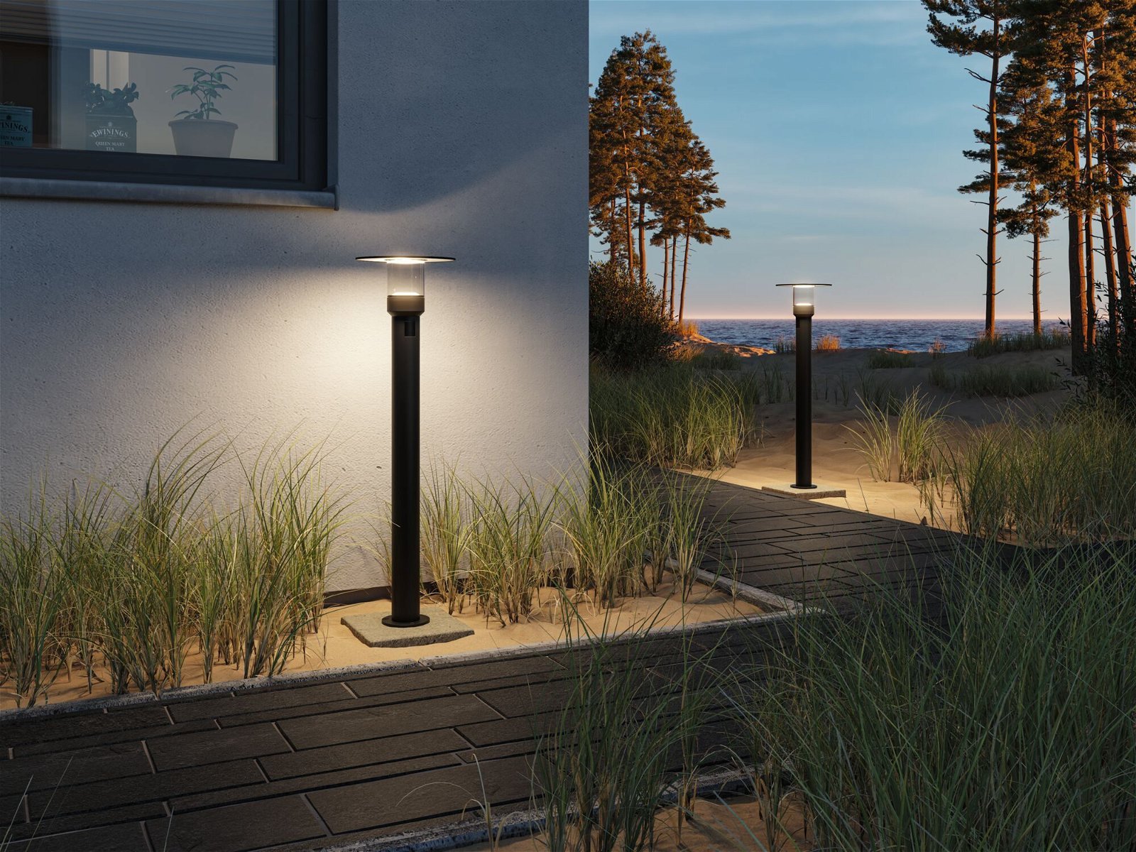 P 94835 LED stojací svítidlo Sienna pohybové čidlo HF senzor IP44 780mm 3000K 9W 230V antracit hliník - PAULMANN (obrázek 4)