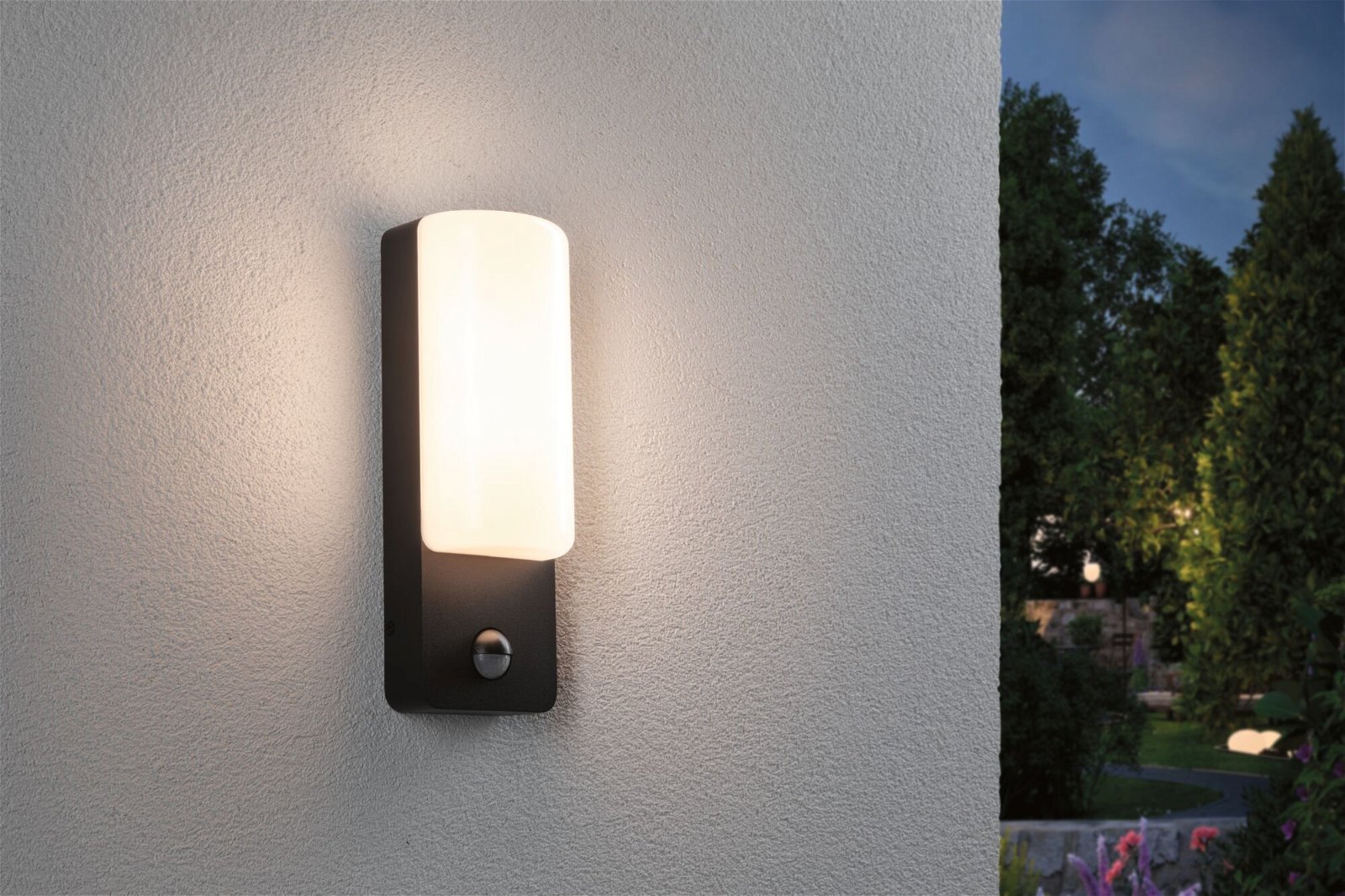P 94851 LED venkovní nástěnné svítidlo Bonnie pohybové čidlo IP44 93x77mm 3000K 8,5W 230V antracit hliník - PAULMANN (obrázek 3)