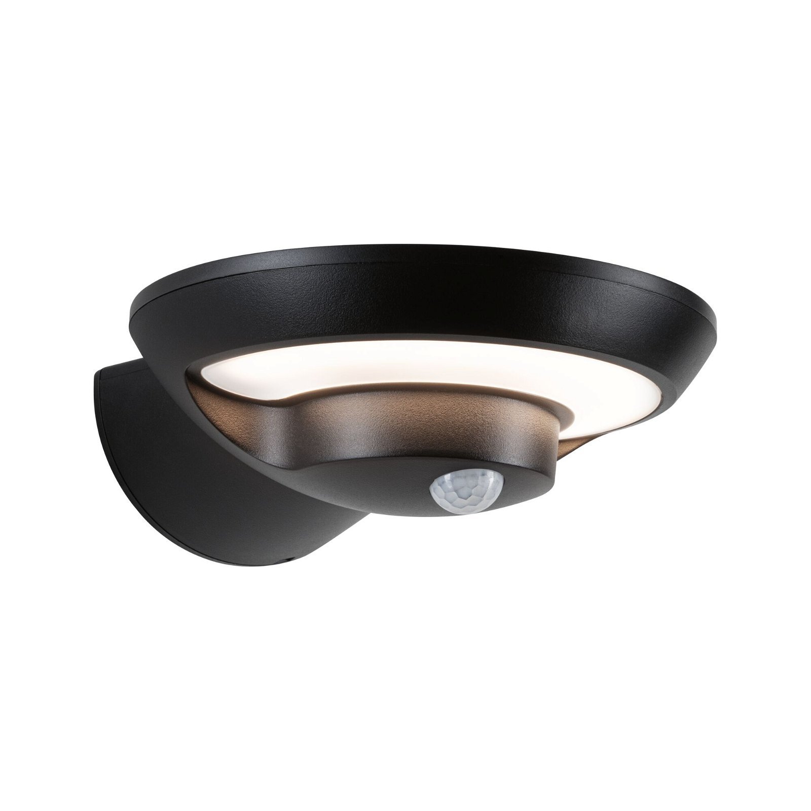 P 94855 Solární LED venkovní nástěnné svítidlo Bordola pohybové čidlo IP44 180x211mm 3000K 3,5W antracit umělá hmota - PAULMANN
