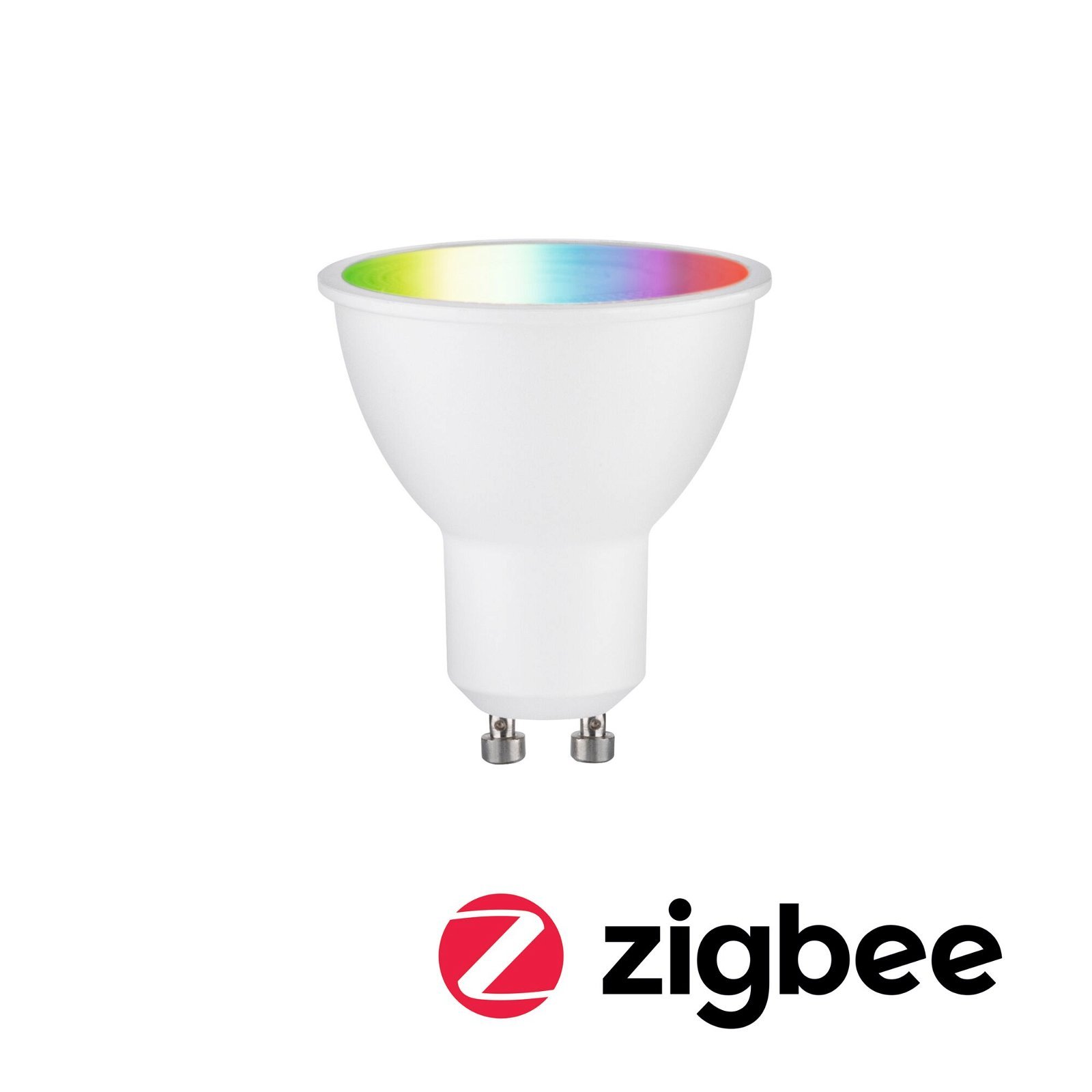 P 29147 Standard 230V Smart Home Zigbee 3.0 LED reflektor GU10 4,8W RGBW+ stmívatelné bílá mat - PAULMANN