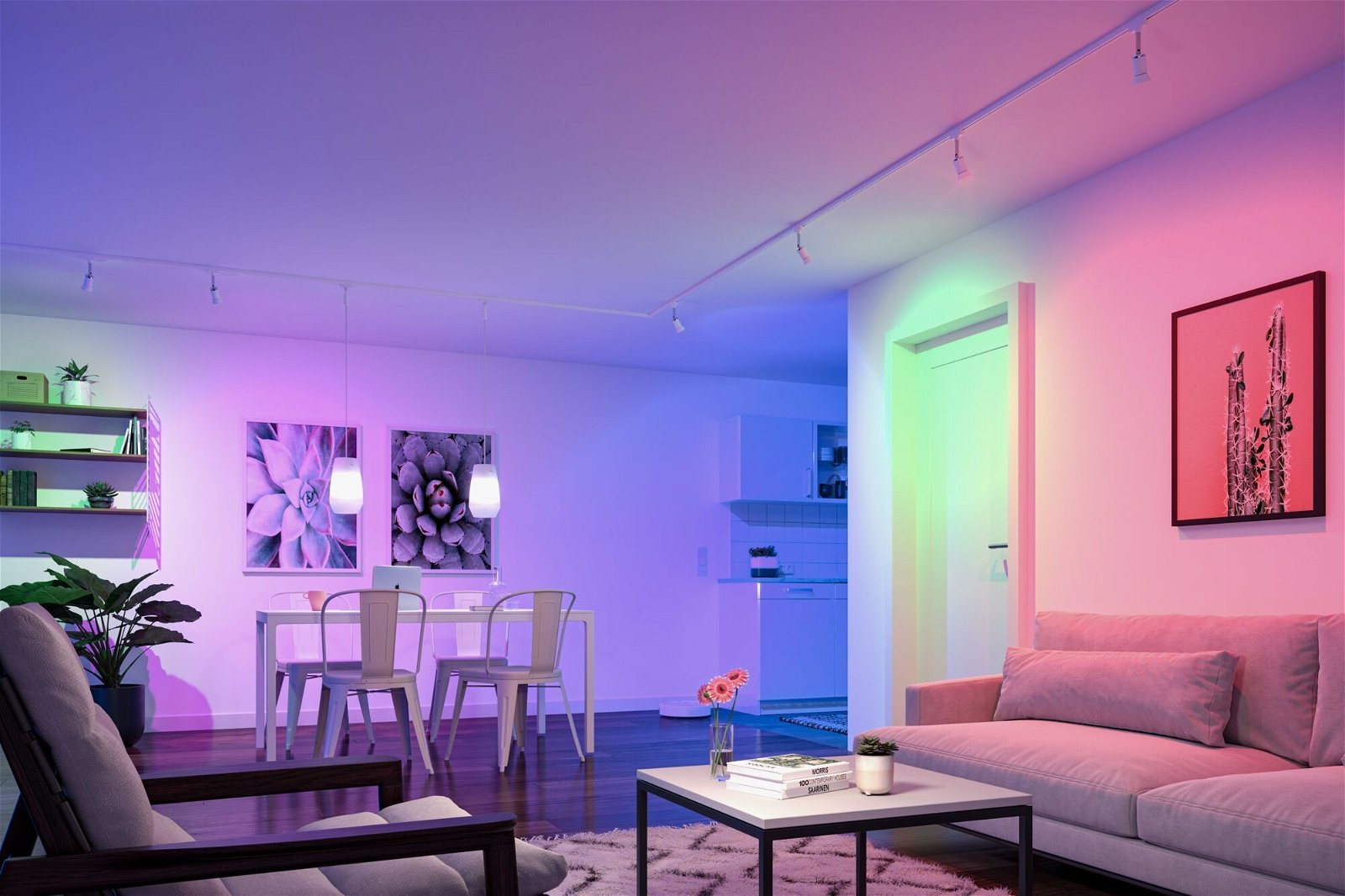 P 29147 Standard 230V Smart Home Zigbee 3.0 LED reflektor GU10 4,8W RGBW+ stmívatelné bílá mat - PAULMANN (obrázek 5)