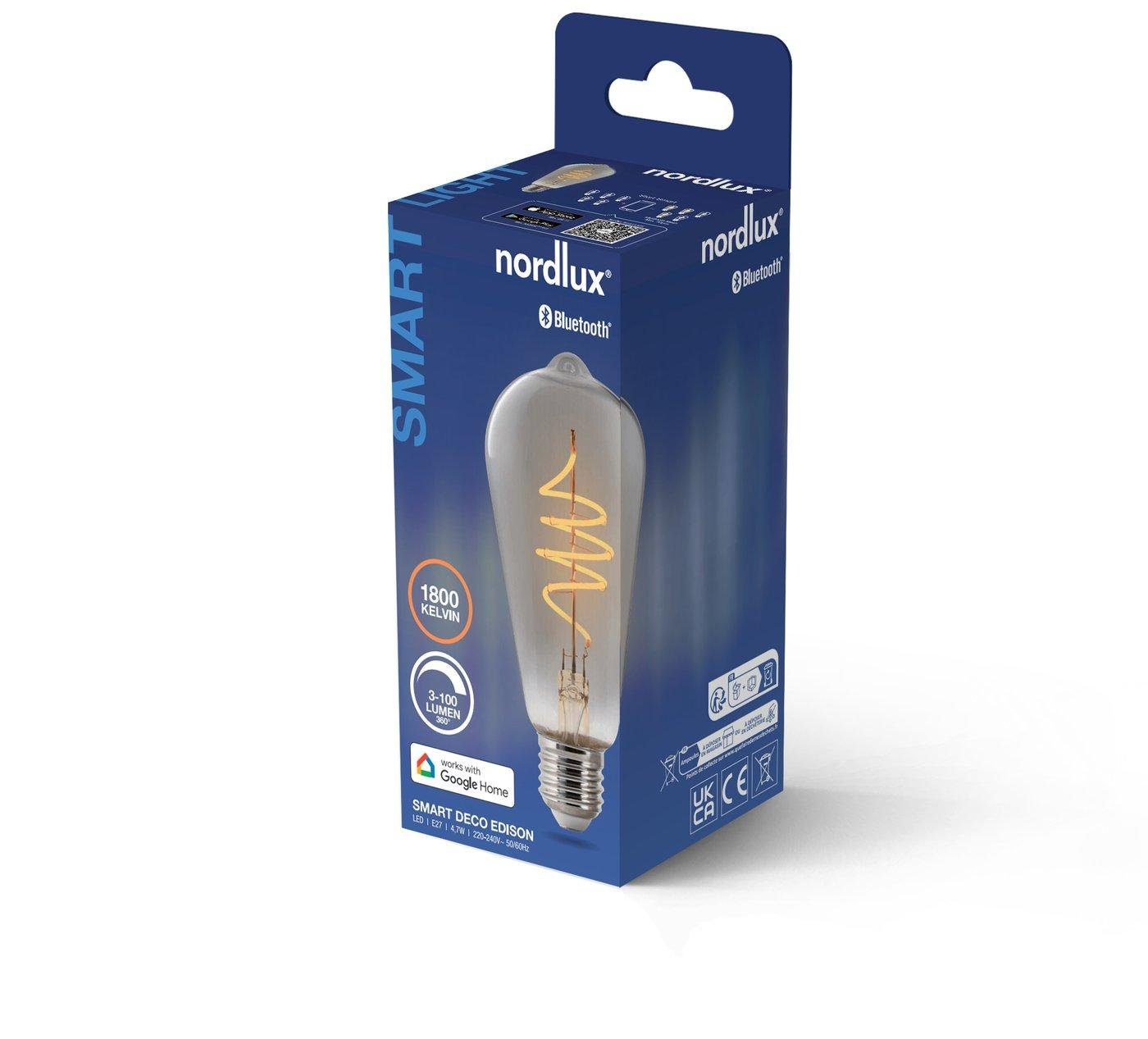 NOR 2280022747 Smart E27 ST64 1800K LED žárovka kouřová - NORDLUX (obrázek 4)