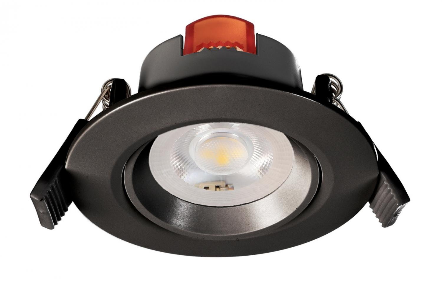 IMPR 565386 Deko-Light stropní vestavné svítidlo, SMD-68-230V-DIM-3000K-kulaté, 220-240V 6,5 W 3000 K 540 lm dopravní černá RAL 9017 - LIGHT IMPRESSIONS
