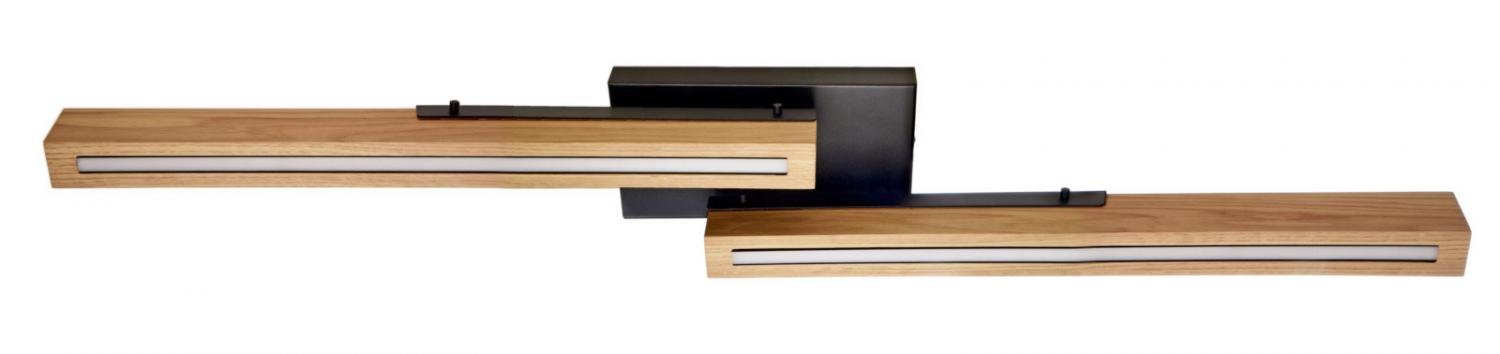 IMPR 348212 Deko-Light stropní přisazené svítidlo, Madera, 22 W, DIM, 3000 K, přírodní dub, 100-240V 2740 lm 1100 mm hnědá/černá - LIGHT IMPRESSIONS