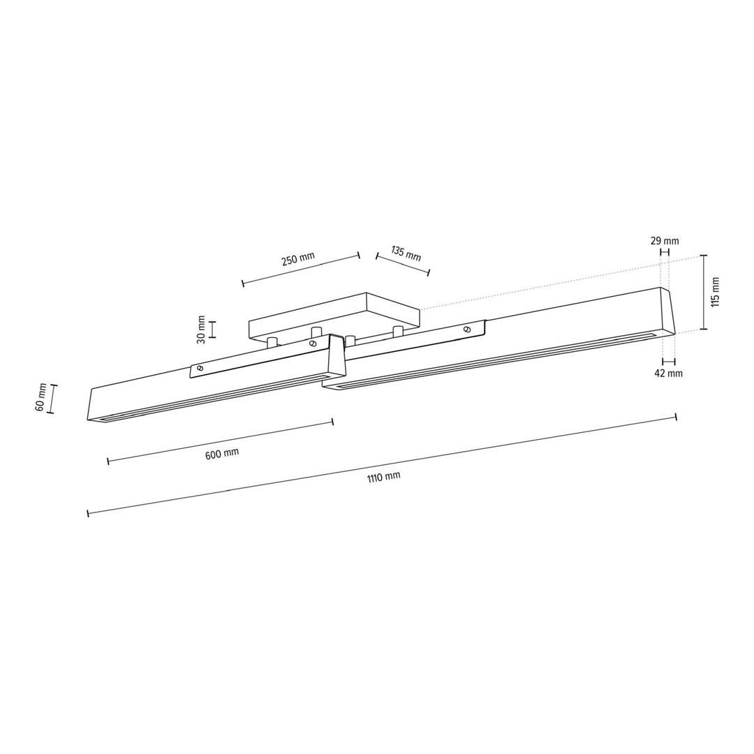 Obrázek produktu Deko-Light stropní přisazené svítidlo, Madera, 22 W, DIM, 3000 K, přírodní dub, 100-240V 2740 lm 1100 mm hnědá/černá - LIGHT IMPRESSIONS 3 Obrázek produktu Deko-Light stropní přisazené svítidlo, Madera, 22 W, DIM, 3000 K, přírodní dub, 100-240V 2740 lm 1100 mm hnědá/černá - LIGHT IMPRESSIONS 3