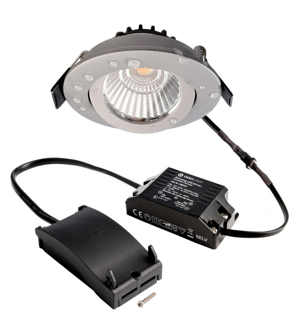 IMPR 565389 Deko-Light stropní vestavné svítidlo, Dione IP, 8,5 W, DIM, 2700 K, 220-240V 750 lm stříbrná - LIGHT IMPRESSIONS
