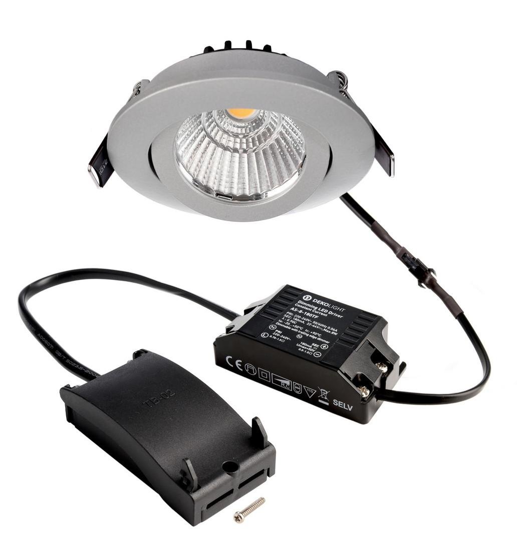 Deko-Light stropní vestavné svítidlo, Dione, 8,5 W, DTW, 1800-3000 K, 220-240V 480 lm stříbrná - LIGHT IMPRESSIONS Obrázek produktu Deko-Light stropní vestavné svítidlo, Dione, 8,5 W, DTW, 1800-3000 K, 220-240V 480 lm stříbrná - LIGHT IMPRESSIONS
