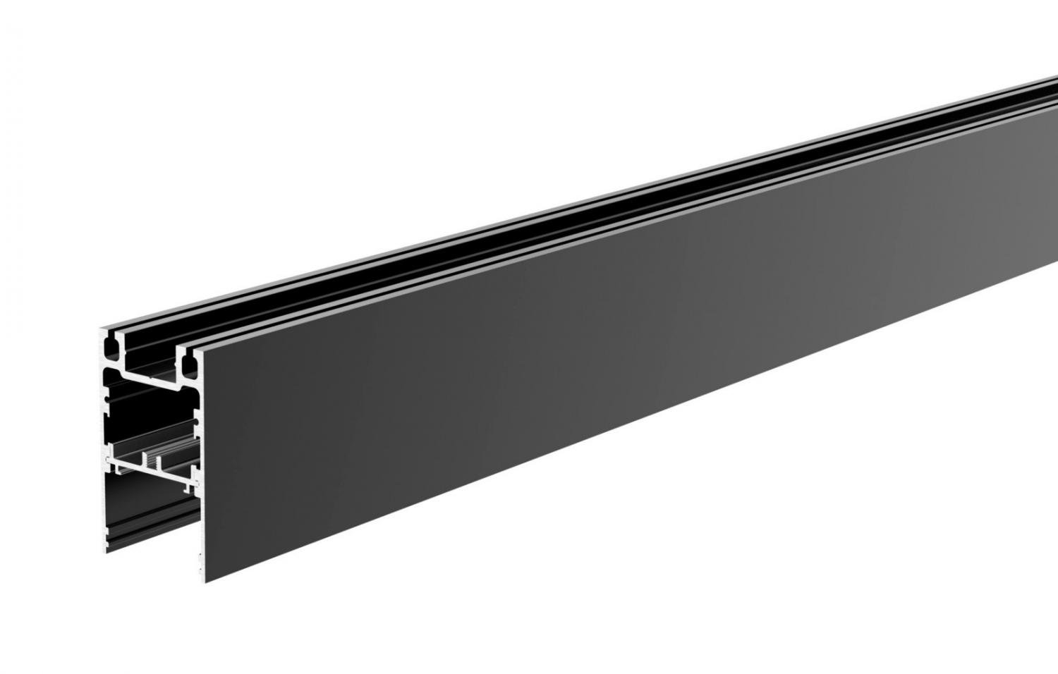 IMPR 970574 Deko-Light profil - PLANO ES, 62 x 38mm, černá LED-nosič, 2m - LIGHT IMPRESSIONS