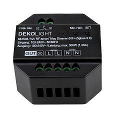Obrázek pro produkt Deko-Light stmívač, RF-smart, 230V, 300W, IP20 RF / Zigbee 3.0 / Intelli-Push / triak - DEKOLIGHT