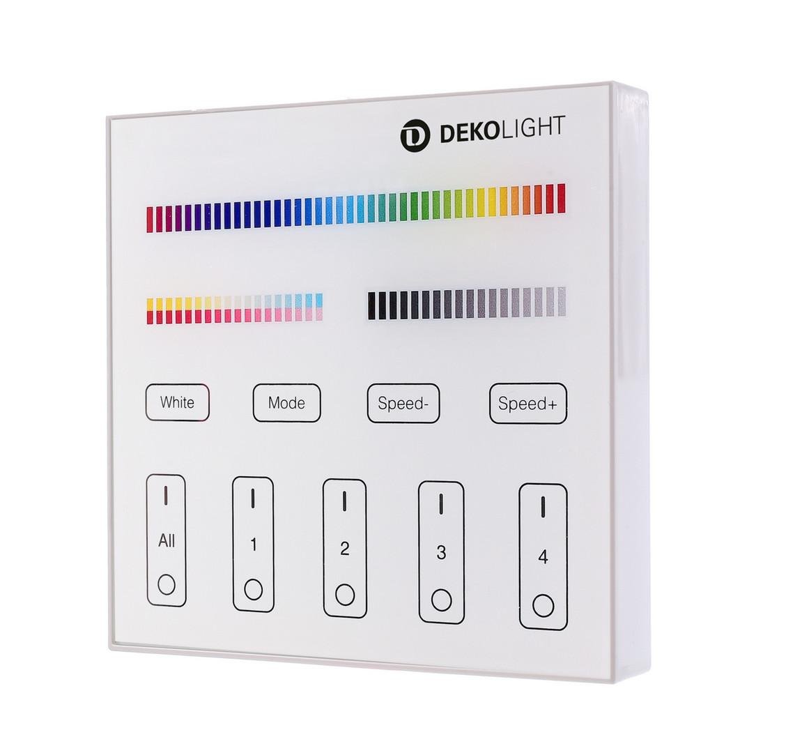 Obrázek produktu Deko-Light RF-smart, dálkové ovladání na zeď, bílá, 4 zóny, Single/CCT/RGB/RGBW/RGB+CCT - LIGHT IMPRESSIONS 4 Obrázek produktu Deko-Light RF-smart, dálkové ovladání na zeď, bílá, 4 zóny, Single/CCT/RGB/RGBW/RGB+CCT - LIGHT IMPRESSIONS 4