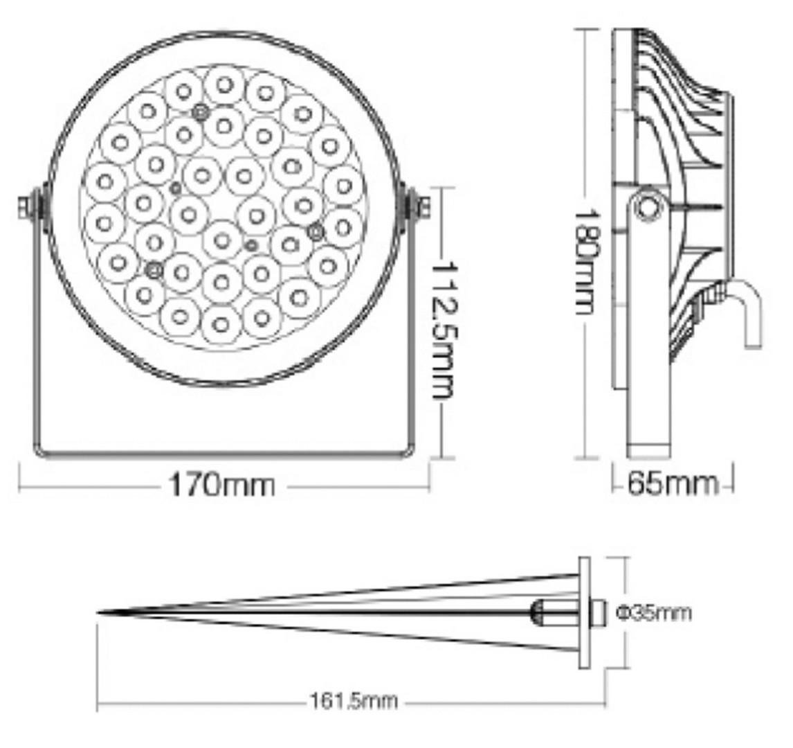 IMPR 843521 Deko-Light bodové svítidlo se zápichem, RF-smart, 230V, 25W, RGB+CCT, 2700-6500K, IP65 černá (obrázek 8)