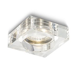 Obrázek pro produkt Zápustné svítidlo BIANCA čtvercová zápustná čiré sklo 230V GU10  - RED - DESIGN RENDL